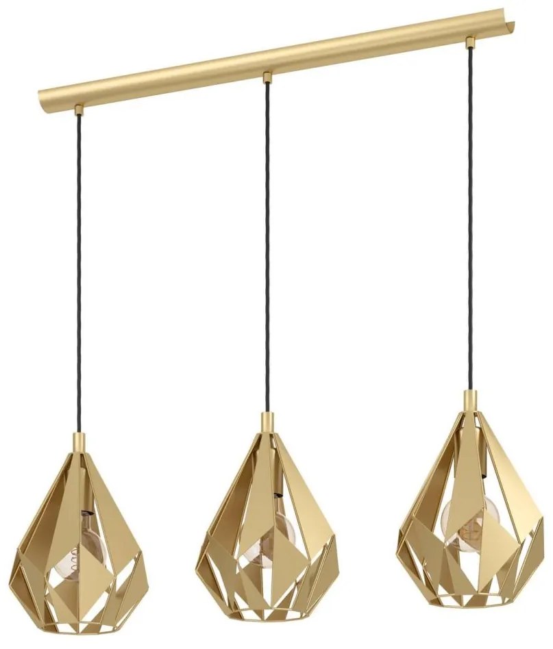 Eglo 43909 - Luster na lanku CARLTON 3xE27/60W/230V