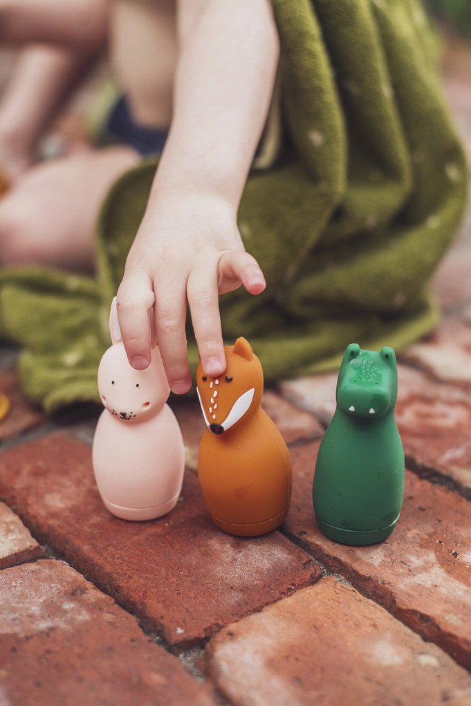 Detská striekacia hračka do vane 2 ks Mrs. Rabbit, Mr. Fox