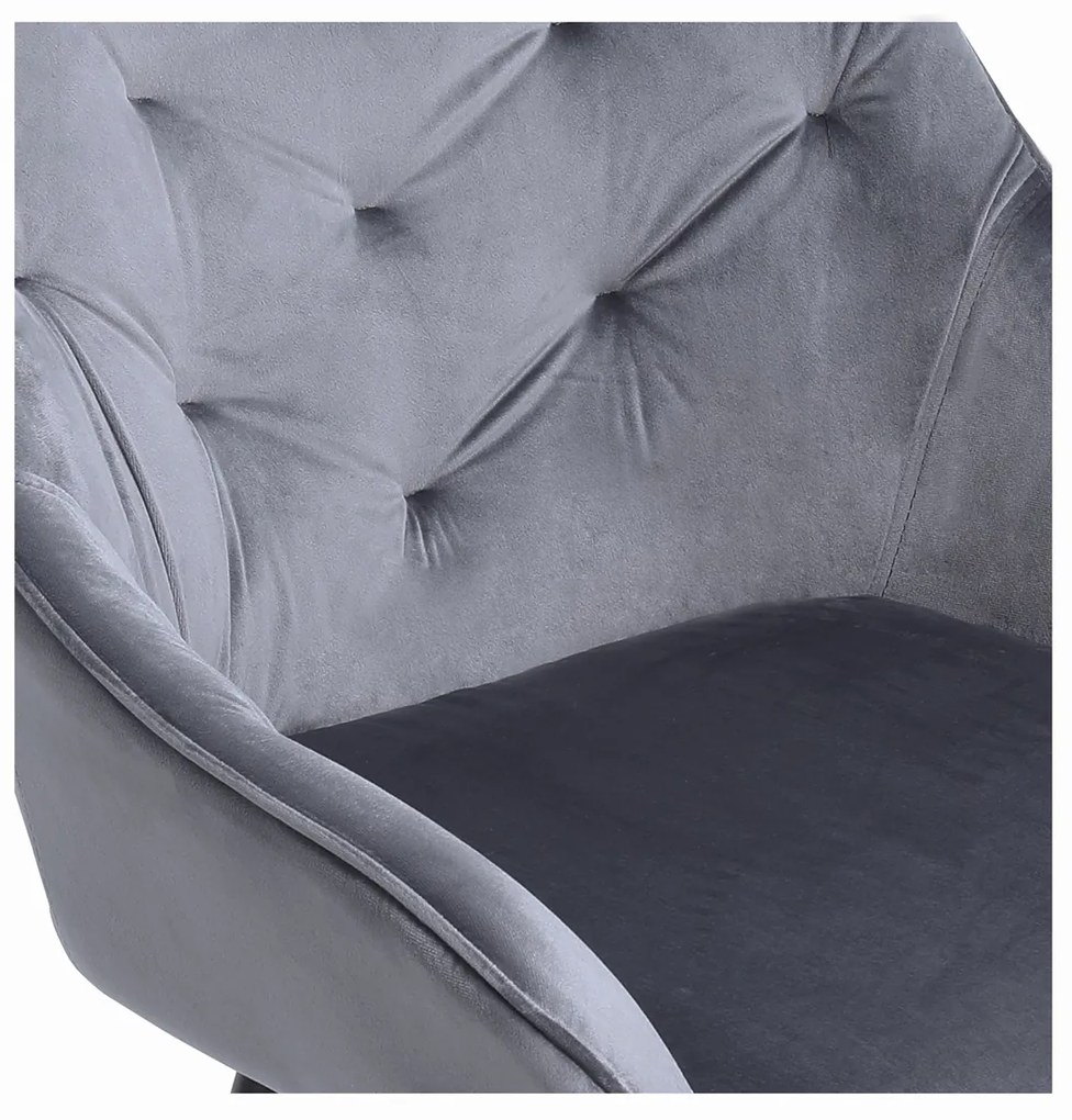 Jedálenská stolička K487 - sivá / čierna