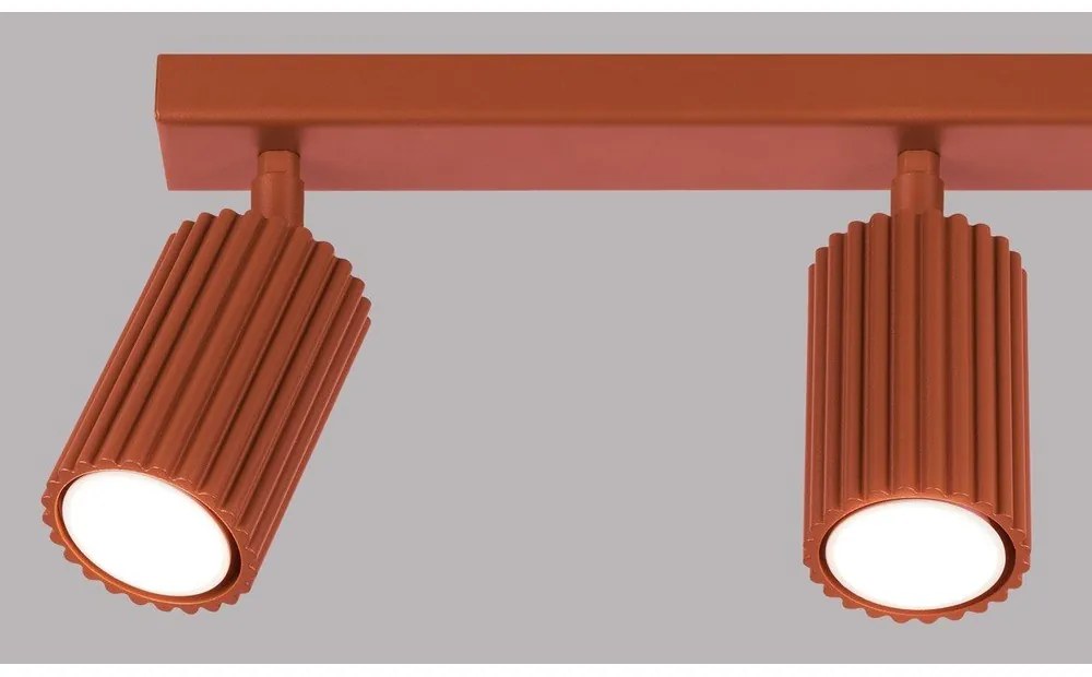 Bodové svietidlo v tehlovej farbe 6,5x45 cm Gleam – Sollux