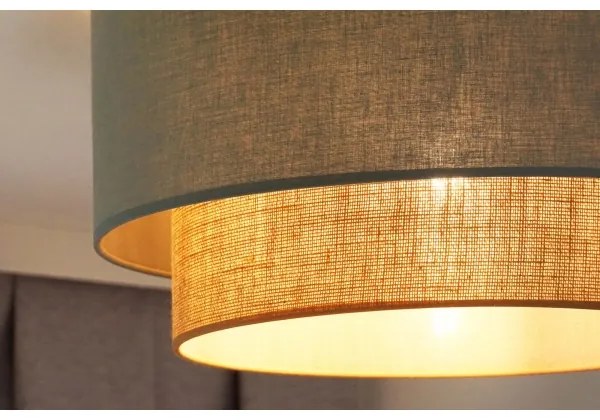 Duolla - Stropné svietidlo BOHO 1xE27/15W/230V pr. 45 cm zelená/hnedá