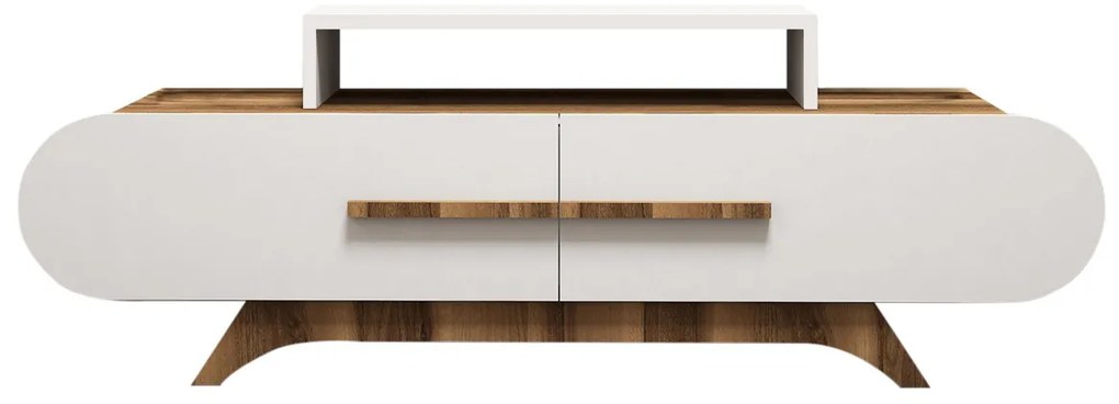 TV stolík Rose Walnut White