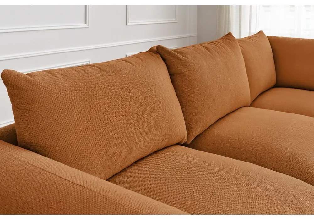 Oranžová rohová pohovka Ernest – Bobochic Paris