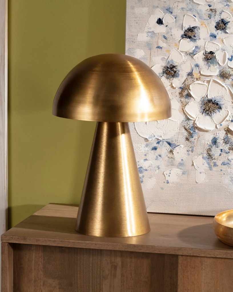 Stolová lampa Mushroom Gold 48cm