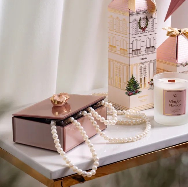 Šperkovnica PIERRE ružová s kameňom 705236