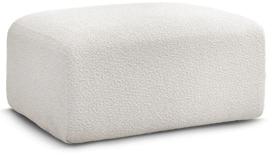 Biela podnožka z textílie bouclé Tina – Bobochic Paris