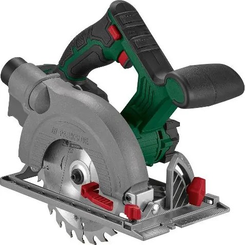 Parkside®  Aku ručná kotúčová píla 20 V Phksa 20-Li C4 + Akumulátor 20 V/4 Ah + Rýchlonabíjačka 20 V/4,5 A  (800012340)