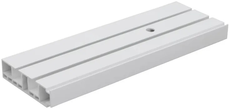 Biela stropná PVC garniža 150 cm - jednoradová