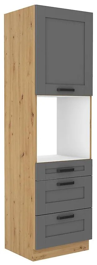 Kuchynská skrinka Luna dustgrey/artisan 60DPS-210 3S 1F