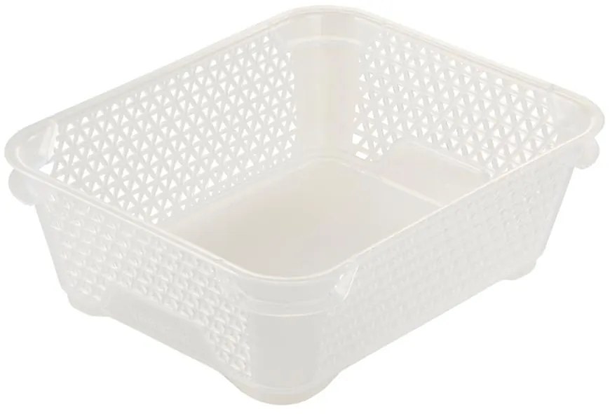 Košík A6 prírodný (priehľadný) 20x16x7