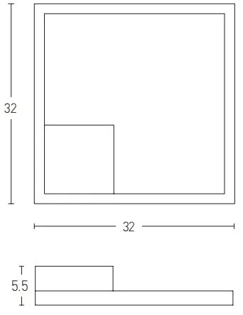 Zambelis 2029 - LED Stmievateľný prisadený luster LED/12W/230V čierna