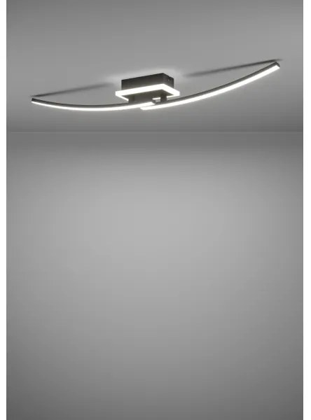 Eglo 901217 - LED Stropné svietidlo LUNGOLAGO LED/12W/230V 4000K čierna