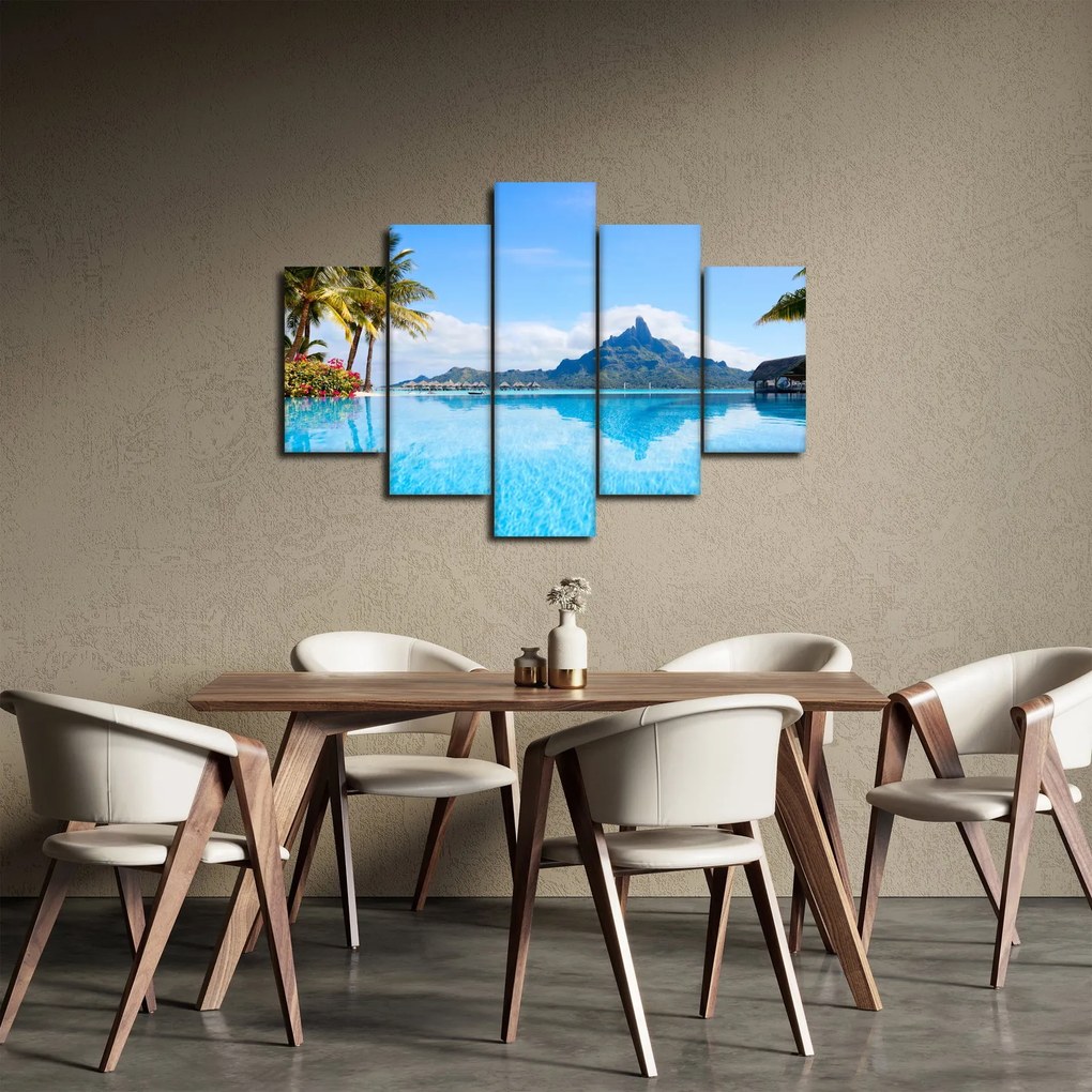 Obraz - Bora-Bora, Francúzska Polynézia (150x105 cm)