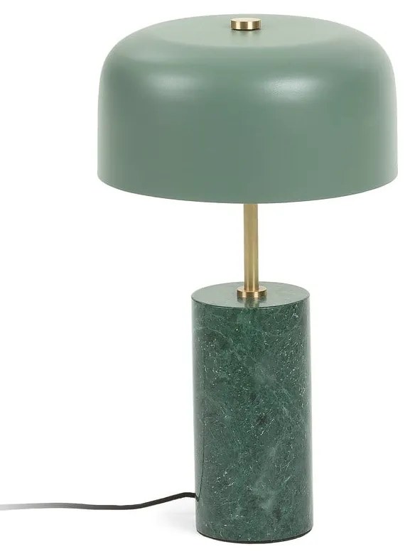 Zelená stolová lampa Kave Home Biscane