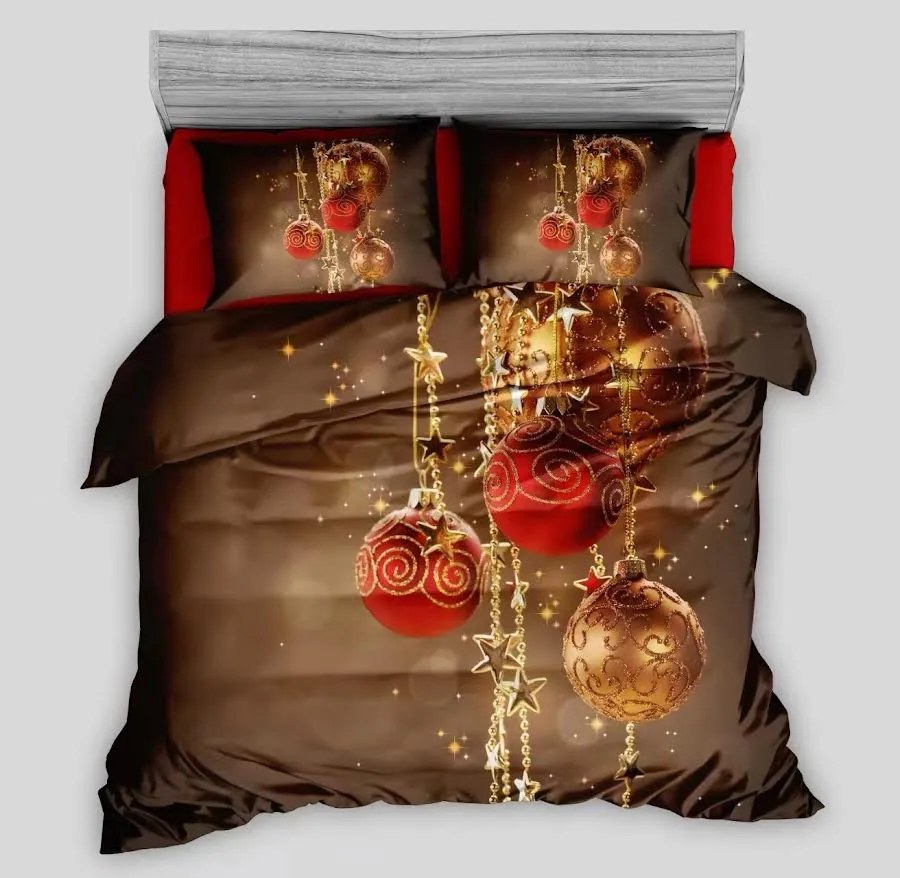 Obliečky Vianoce C3 Bavlna 3-dielna súprava