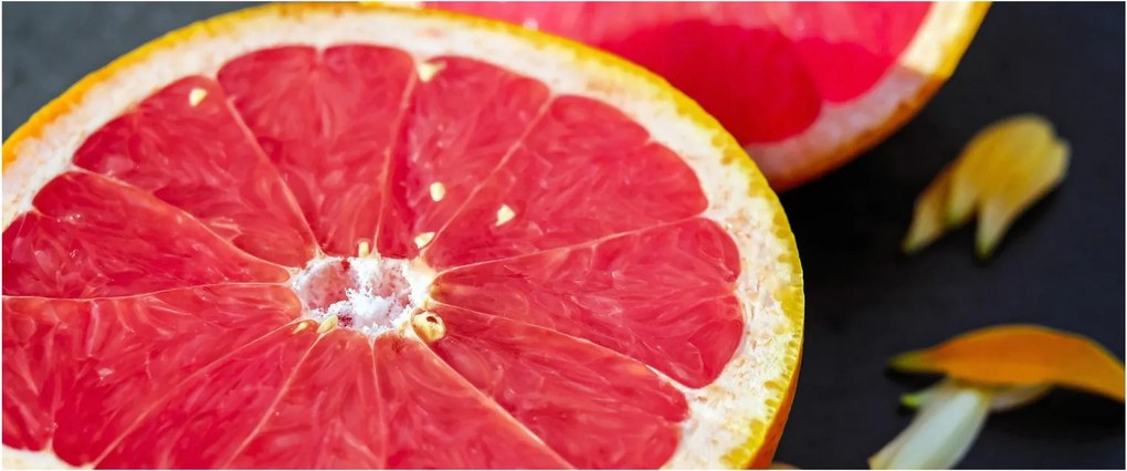 Obraz rozkrojených grapefruitov (120x50 cm)