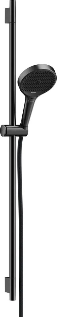 Hansgrohe Rainfinity, sprchová sada 130 3jet s tyčou S Puro 90 cm, kartáčovaný čierny chróm, HAN-28743340