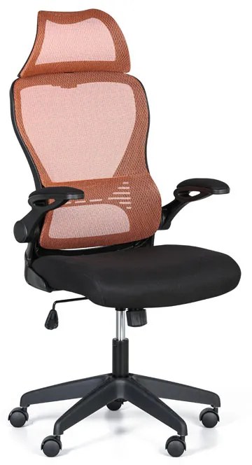 Kancelárska stolička LUCAS 1+1 ZADARMO, oranžová