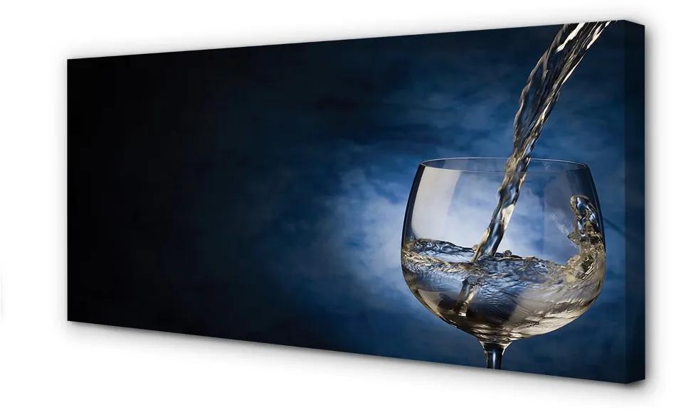 Obraz canvas Biele víno sklo 100x50 cm