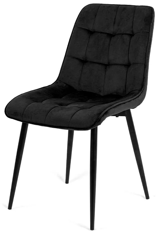 PROXIMA.store - Čalúnená jedálenska stolička CHIC FARBA: horčicová, FARBA NÔH - MATERIÁL: čierna (kov)