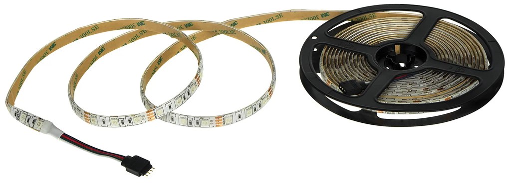 BERGE LED pásik - SMD 5050 - RGB - 5m - 60LED/m - 14,4 W/h - IP65 - s konektorom