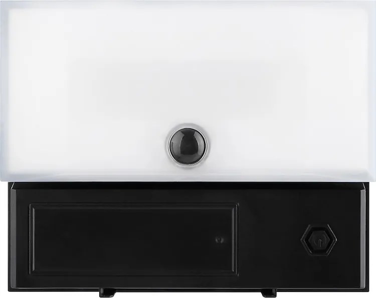 Exteriérové solárne nástenné LED svietidlo Fuji, 1x LED 8w, čierna, pohybový senzor