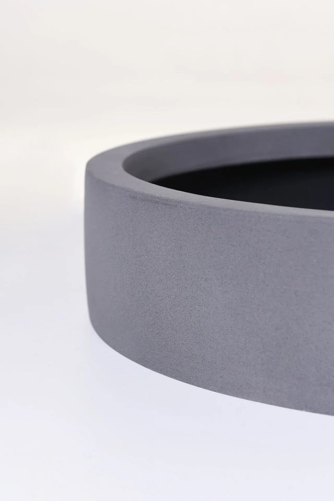 Miska na dekorácie CIRCULO, sklolaminát, Ø 50 cm, sivá