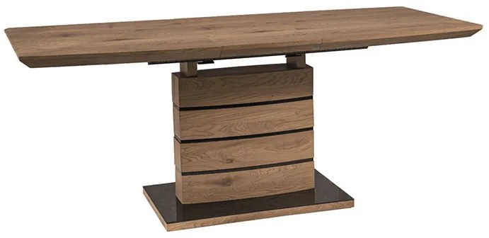 Rozkladací jedálenský stôl Daro 140-180x80- dub