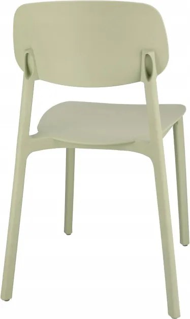 Plastová stolička LARA zelená