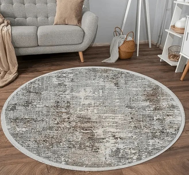 DC Koberec Exclusive kruh 200 tmavá vizion zlatá Rozmer: Ø 120 cm (kruh)