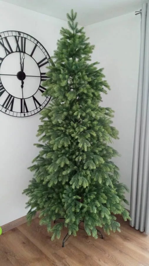 Umelý vianočný stromček- Smrek ako živý 100% 3D- 230cm