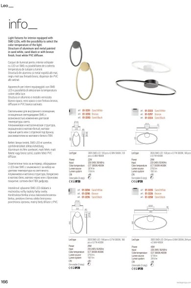 Redo 01-3299 - LED stmievateľný luster na lanku LEO LED/67W/230V čierny