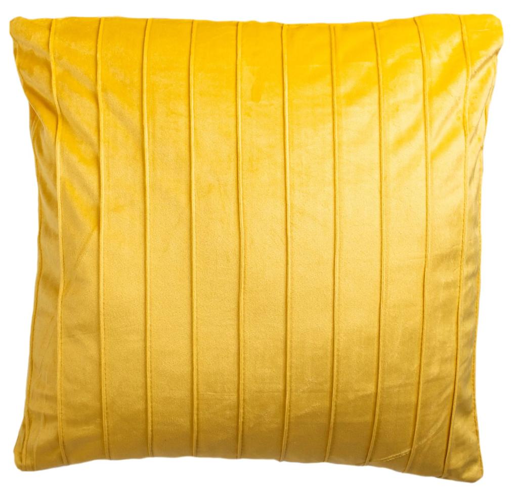 JAHU Obliečka na malý vankúšik - Stripe žltá, 45x45 cm