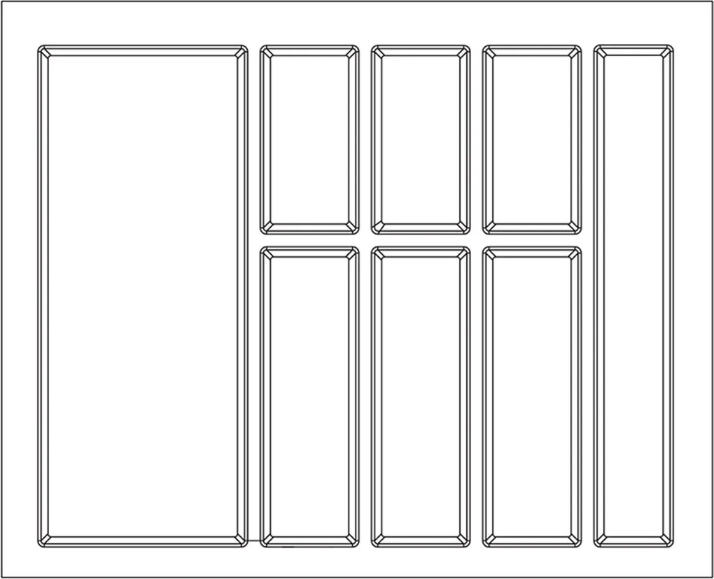 Agoform Príborník Classico Kristall softTouch 70 622 x 474 mm čierný