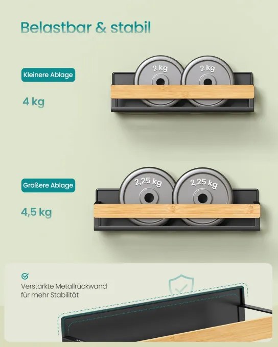 Sada kuchynských políc KCS062BH01 (4 ks)