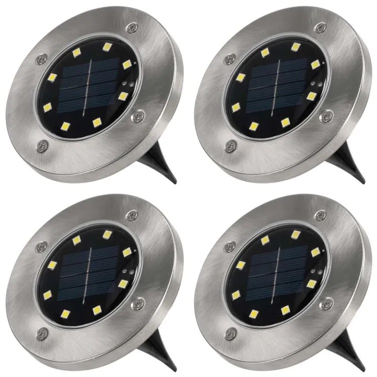 Garthen 274 Záhradná súprava solárnych vstavaných LED svietidiel 4 ks
