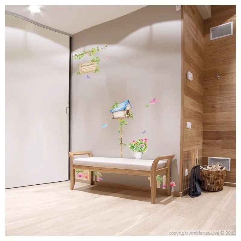 Sada samolepiek Ambiance Happy House, 42 × 30 cm