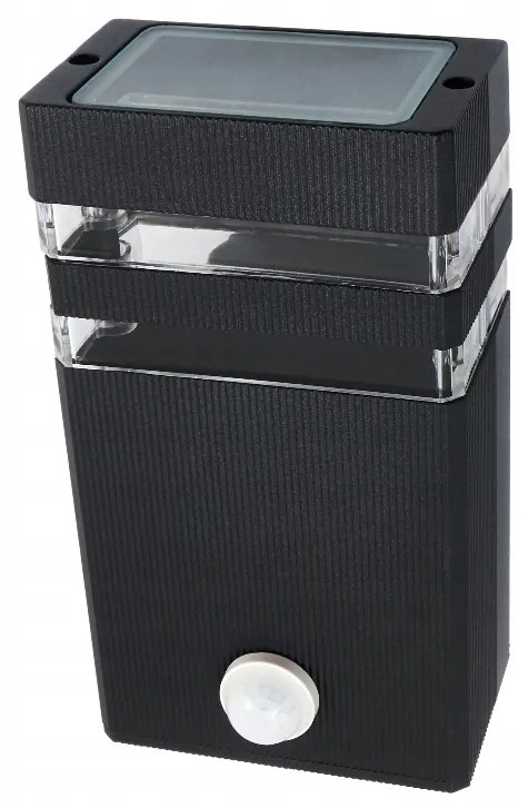 BERGE LED vonkajšie svietidlo INEZ čierne PIR - 1 x GU10 - 230V