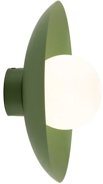 Nástenné svietidlo SLATE 1xG9/8W/230V pr. 28 cm zelená