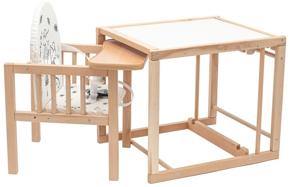New Baby Detská drevená jedálenská stolička Jerry