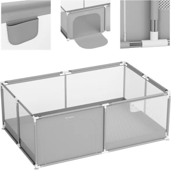 Detská ohrádka Cozy 22 sivá