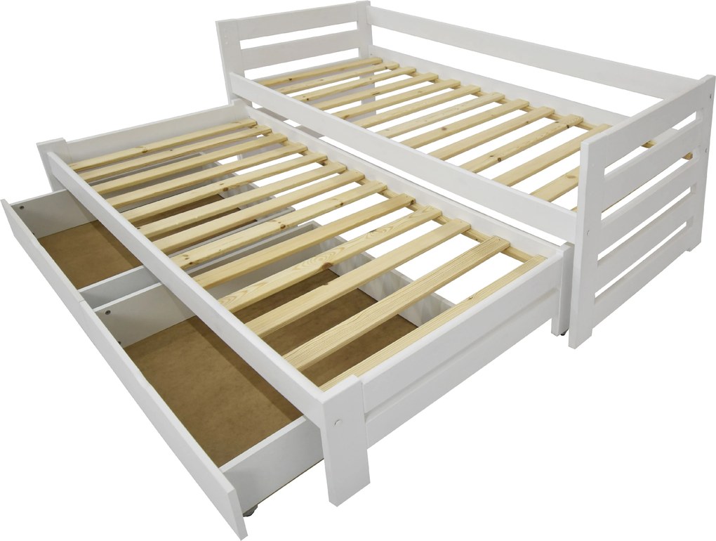 FA Detská posteľ Veronika 11 (200x90 cm) s prístelkou Farba: Orech, Variant bariéra: S bariérou