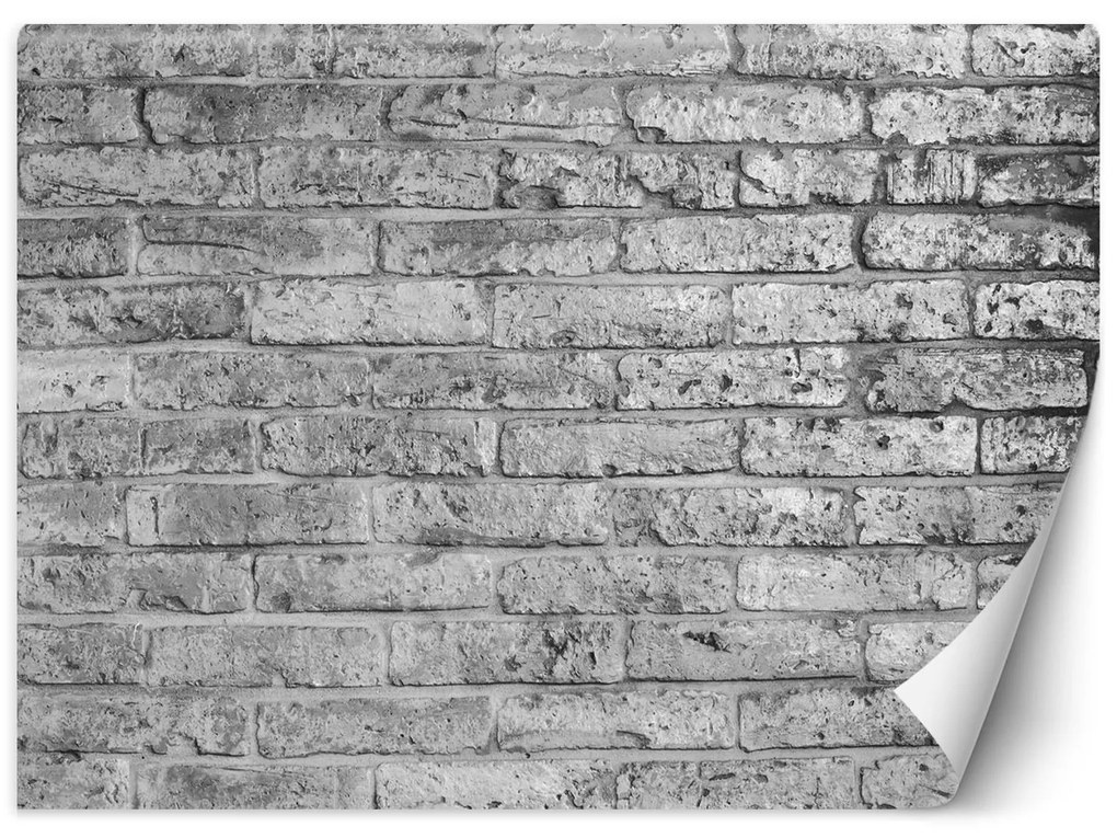 Gario Fototapeta Stará sivá tehlová stena Materiál: Vliesová, Rozmery: 400 x 280 cm