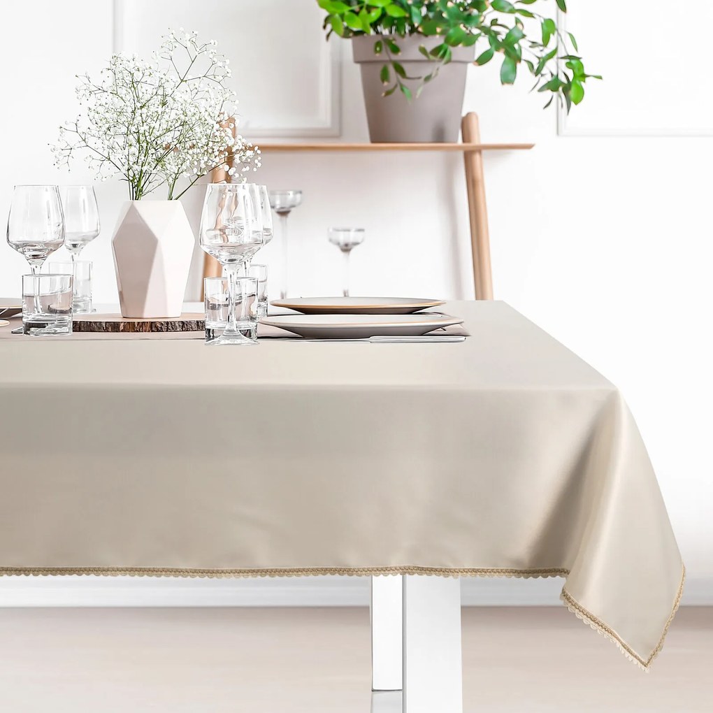 BEHÚŇ NA STÔL LACE 40X180 CM KRÉMOVÝ