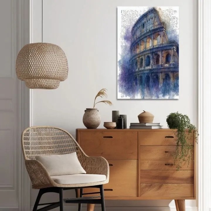 Obraz na plátne Koloseum v Modrom - Rím na Stenu