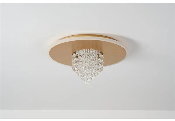 Searchlight 21126-32GO - LED stmievateľné stropné svietidlo DELUGE 20W/230V pr. 31,5 cm zlaté