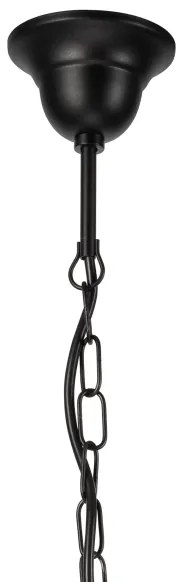 Luster na reťazi DONATO 5xE14/40W/230V čierna
