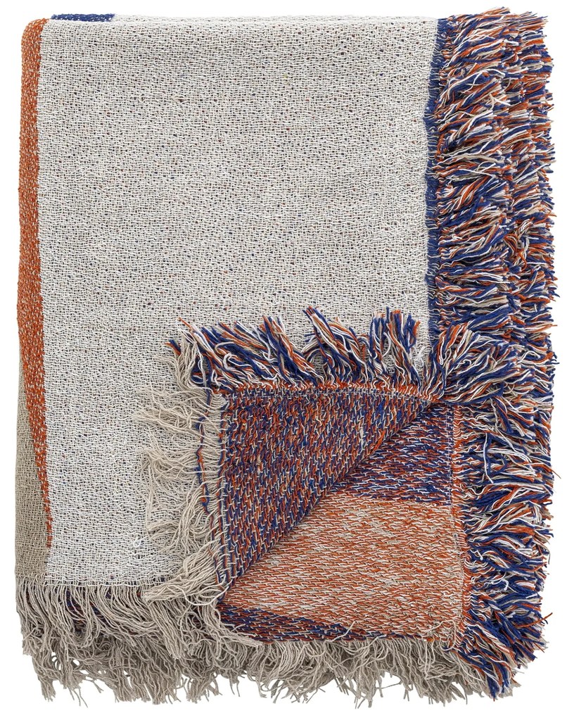 Bloomingville Prehoz z recyklovanej bavlny Clarita Orange 130 x 160 cm