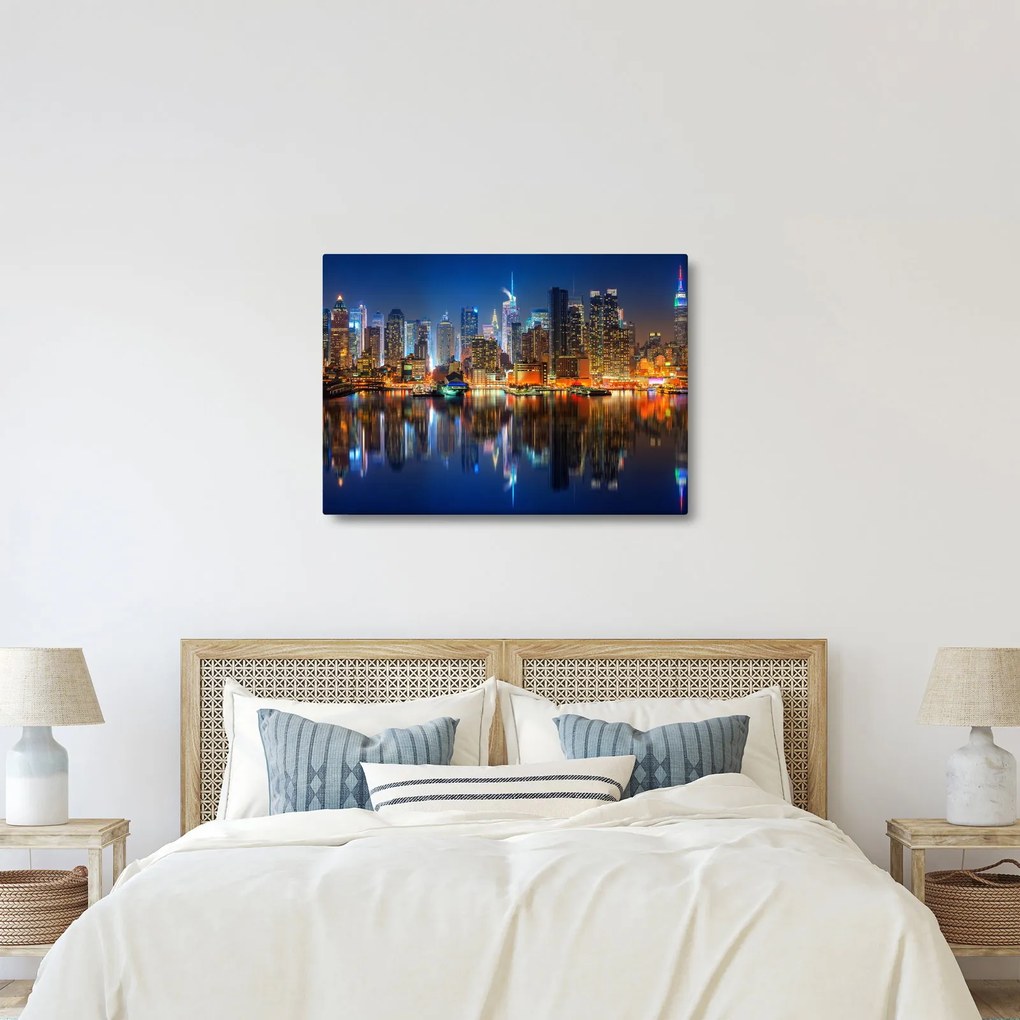 Obraz Manhattanu v noci (70x50 cm)
