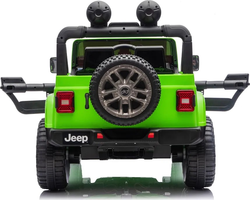 LEAN CARS Elektrické autíčko Jeep Rubicon 4x4 DK-JWR556 4x200W 24V zelené